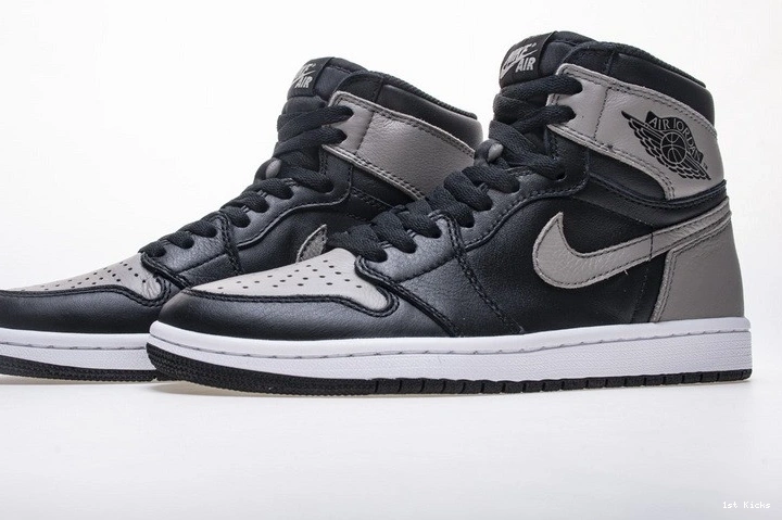 OG  1 555088-013 Retro Black Gray Air Shadow Jordan High 0313